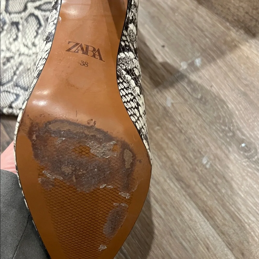 Zara snake print boots Size 7.5 - Picture 7 of 12